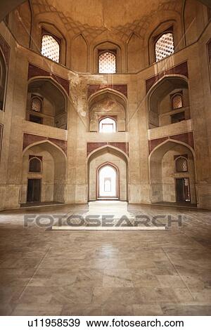 Main tomb chamber, Humayun's tomb, UNESCO World Heritage Site, New Delhi, India View Large Photo Image Stock Photo - Main tomb chamber, Humayun's tomb, UNESCO World Heritage Site, New Delhi, India. Fotosearch