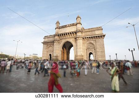 People at Gateway of India, Mumbai's tourist district and most famous landmark View Large Photo Image Stock Image - People at Gateway of India, Mumbai's tourist district and most famous landmark. Fotosearch