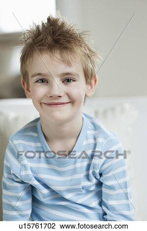 Portrait of cute little boy smiling View Large Photo Image Stock Image - Portrait of cute little boy smiling. Fotosearch