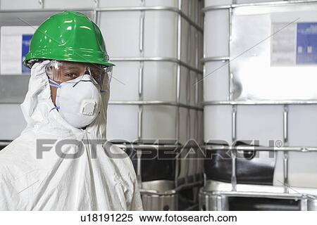 Portrait of male technician in hazmat workwear View Large Photo Image Stock Photography - Portrait of male technician in hazmat workwear. Fotosearch