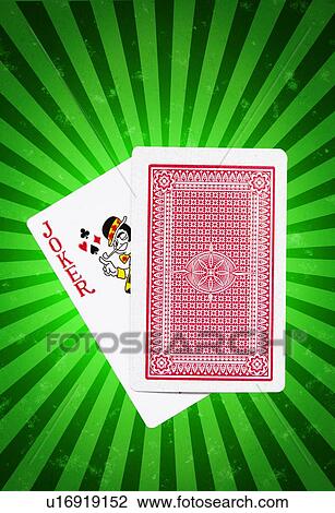 Joker card under unrevealed playing card against striped background View Large Photo Image Stock Image - Joker card under unrevealed playing card against striped background. Fotosearch