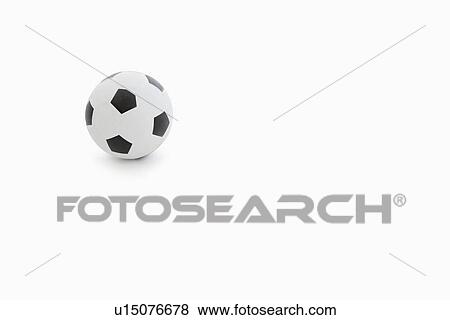 Stock Photo - Soccer ball over white background. Fotosearch