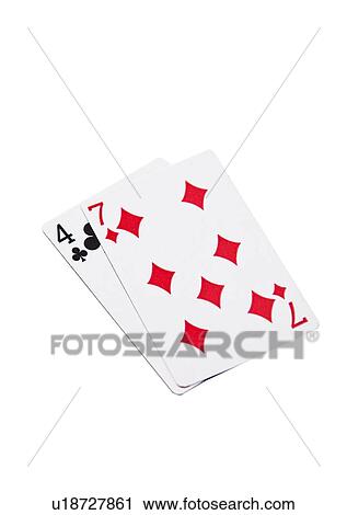 Two playing cards against white background View Large Photo Image Stock Image - Two playing cards against white background. Fotosearch