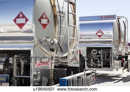 Back view of oil tankers View Large Photo Image Stock Photo - Back view of oil tankers. Fotosearch