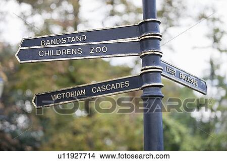 Picture - Close-up of signpost. Fotosearch