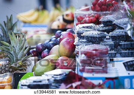 Close-up of fruits for sale View Large Photo Image Stock Image - Close-up of fruits for sale. Fotosearch
