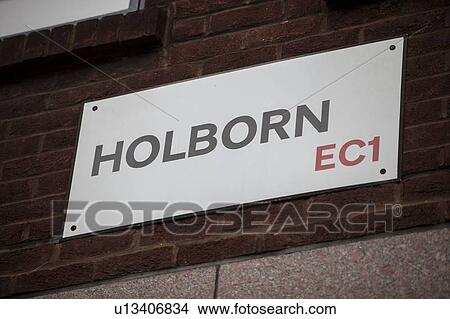 Picture - Close-up of Holborn sign. Fotosearch
