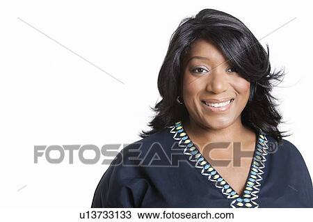 Portrait of casual mixed race woman over white background View Large Photo Image Stock Image - Portrait of casual mixed race woman over white background. Fotosearch