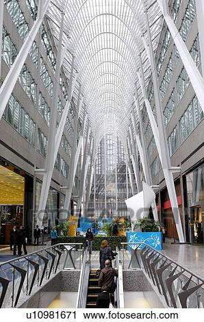 Vaulted Ceiling Of Allen Lambert Galleria Designed By Spanish