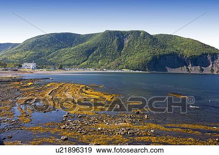Coastline, Mont-Louis, Gaspé Penninsula, Quebec, Canada Stock Photo | u21896319 | Fotosearch