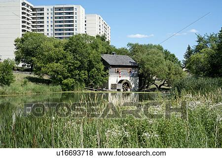 Cuthbert Grant's Old Mill along Sturgeon Creek in Winnipeg, Manitoba