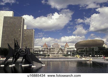 Albany, State Capitol, State House, New York, View of The State Capitol Building from the Governor Nelson A. Rockefeller Empire State Plaza in Albany the capital city in the state of New York. View Large Photo Image Picture - Albany, State Capitol, State House, New York, View of The State Capitol Building from the Governor Nelson A. Rockefeller Empire State Plaza in Albany the capital city in the state of New York. . Fotosearch
