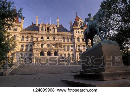 Albany, State Capitol, State House, New York, Equestrian statue outside The State Capitol Building in the capital city of Albany in the state of New York. View Large Photo Image Stock Photo - Albany, State Capitol, State House, New York, Equestrian statue outside The State Capitol Building in the capital city of Albany in the state of New York.. Fotosearch