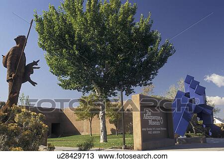 Stock Image -  Albuquerque, New Mexico, museum, The Albuquerque Museum of Art and History in downtown Albuquerque in the state of New Mexico.. Fotosearch