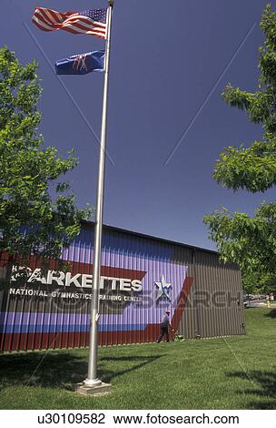 Allentown, gymnastic, Pennsylvania, The U. S. Flag flies in front of Parkettes National Gymnastics Training Center in Allentown in the state of Pennsylvania. View Large Photo Image Stock Image - Allentown, gymnastic, Pennsylvania, The U. S. Flag flies in front of Parkettes National Gymnastics Training Center in Allentown in the state of Pennsylvania.. Fotosearch