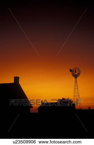 amish, silhouette, Amish country, Lancaster County, Pennsylvania, Pennsylvania Dutch Country, A silhouette of an Amish farm and steel wind mill at sunset in Lancaster in the state of Pennsylvania. View Large Photo Image Stock Photograph - amish, silhouette, Amish country, Lancaster County, Pennsylvania, Pennsylvania Dutch Country, A silhouette of an Amish farm and steel wind mill at sunset in Lancaster in the state of Pennsylvania. . Fotosearch