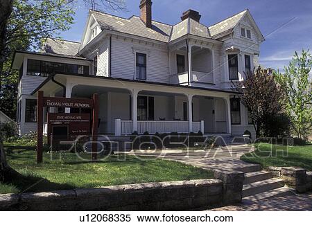 Stock Photography -  Asheville, North Carolina, The Thomas Wolfe Memorial State Historic Site in Asheville in the state of North Carolina. (was novelist's childhood home), . Fotosearch
