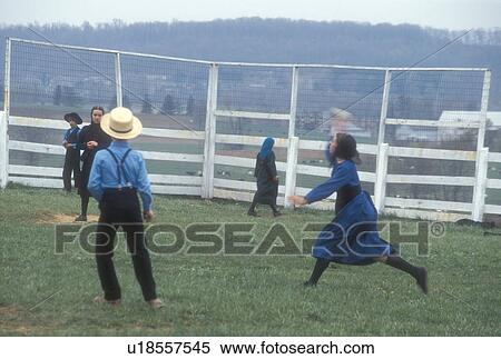 baseball, Amish, Pennsylvania, Lancaster County, Amish children playing baseball game on sunday in Lancaster County. Amish girl running the bases, Pennsylvania Dutch Country. View Large Photo Image Stock Photography - baseball, Amish, Pennsylvania, Lancaster County, Amish children playing baseball game on sunday in Lancaster County. Amish girl running the bases, Pennsylvania Dutch Country.. Fotosearch