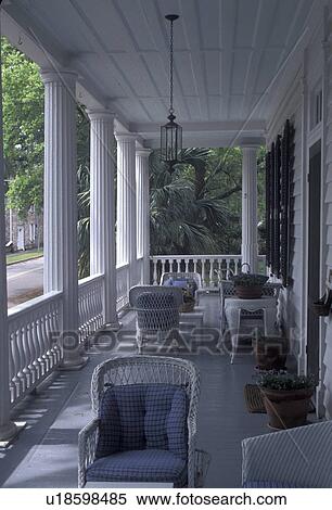 Beaufort, Inn, South Carolina, The front porch of The Rhett House Inn a Bed & Breakfast in the Historic District of Beaufort in the state of South Carolina. View Large Photo Image Stock Photography - Beaufort, Inn, South Carolina, The front porch of The Rhett House Inn a Bed & Breakfast in the Historic District of Beaufort in the state of South Carolina.. Fotosearch