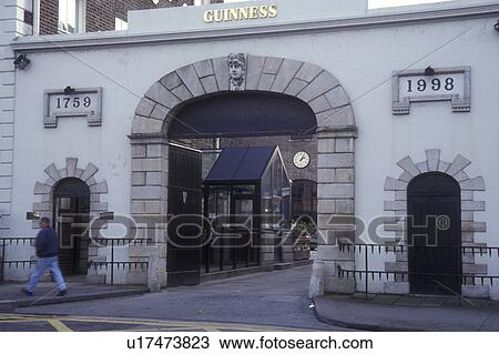 Beer, Europe, Republic of Ireland, Ireland, Dublin. Guinness, Entrance gate to the famous Guinness Brewery in Dublin in County Dublin. View Large Photo Image Stock Image - Beer, Europe, Republic of Ireland, Ireland, Dublin. Guinness, Entrance gate to the famous Guinness Brewery in Dublin in County Dublin.. Fotosearch