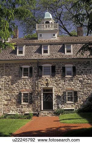 Bethlehem, moravian, Pennsylvania, The Bell House at the Moravian Museum in Bethlehem in the state of Pennsylvania. View Large Photo Image Stock Image - Bethlehem, moravian, Pennsylvania, The Bell House at the Moravian Museum in Bethlehem in the state of Pennsylvania.. Fotosearch