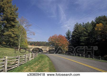 Blue Ridge Parkway, road, Virginia, Blue Ridge, Appalachian Mountains, Scenic drive along the Blue Ridge Parkway in the state of Virignia. View Large Photo Image Stock Photo -  Blue Ridge Parkway, road, Virginia, Blue Ridge, Appalachian Mountains, Scenic drive along the Blue Ridge Parkway in the state of Virignia.. Fotosearch