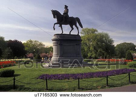 Boston, Boston Common, park, Massachusetts, Equestrian statue of George Washington in the Boston Common (oldest public park in America) in the spring in Boston in the state of Massachusetts. View Large Photo Image Stock Image - Boston, Boston Common, park, Massachusetts, Equestrian statue of George Washington in the Boston Common (oldest public park in America) in the spring in Boston in the state of Massachusetts.. Fotosearch