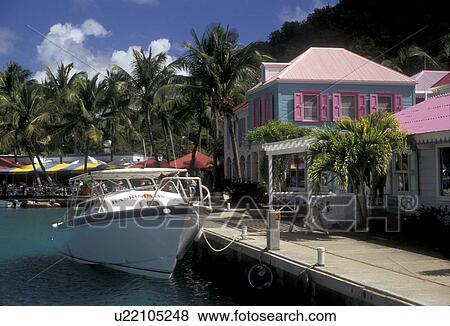 British Virgin Islands, Tortola, Caribbean, Virgin Islands, BVI, B. V. I Boat moored at dock at Frenchmans' Cay Village on the island of Tortola on the British Virgin Islands. View Large Photo Image Stock Photo - British Virgin Islands, Tortola, Caribbean, Virgin Islands, BVI, B. V. I Boat moored at dock at Frenchmans' Cay Village on the island of Tortola on the British Virgin Islands.. Fotosearch