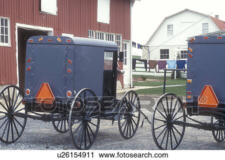 buggy, Amish, Pennsylvania, Lancaster County, Two Amish covered buggys parked in driveway on an Amish farm Pennsylvania Dutch Country. View Large Photo Image Stock Image - buggy, Amish, Pennsylvania, Lancaster County, Two Amish covered buggys parked in driveway on an Amish farm Pennsylvania Dutch Country.. Fotosearch
