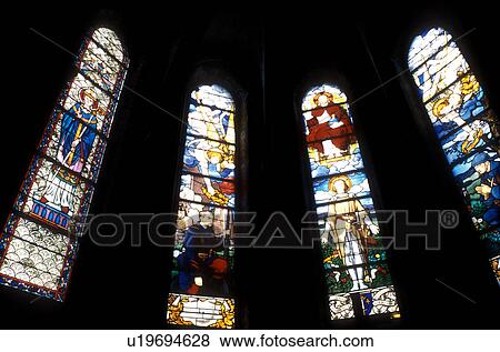 Burgundy, France, stained-glass window, Auxerre, Europe, The magnificent stained-glass windows of the 12th- century Cathedral St. Etienne in Burgundy, France. View Large Photo Image Stock Photo - Burgundy, France, stained-glass window, Auxerre, Europe, The magnificent stained-glass windows of the 12th- century Cathedral St. Etienne in Burgundy, France.. Fotosearch