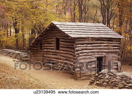 Cabin Log Cabin Virginia Blue Ridge Parkway Historic Farmstead