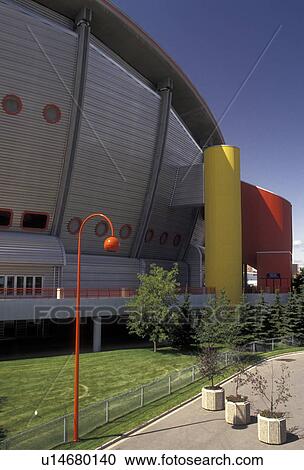 Calgary, Saddledome, Alberta, Canada, The Canadian Airlines Saddledome (home of the ice hockey team the Flames) in Stampede Park in Calgary in the province of Alberta. View Large Photo Image Stock Image - Calgary, Saddledome, Alberta, Canada, The Canadian Airlines Saddledome (home of the ice hockey team the Flames) in Stampede Park in Calgary in the province of Alberta.. Fotosearch