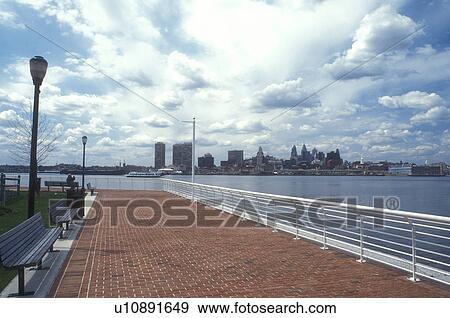 Camden, New Jersey, View of the downtown skyline of Philadelphia from the riverfront park on the Delaware River in Camden, New Jersey. View Large Photo Image Stock Photo - Camden, New Jersey, View of the downtown skyline of Philadelphia from the riverfront park on the Delaware River in Camden, New Jersey.. Fotosearch