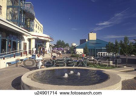Canada, Manitoba, Winnipeg, Cafe outside The Johnston Terminal at the Forks in Winnipeg houses the Manitoba Sports Hall of Fame and Curling Hall of Fame. View Large Photo Image Picture - Canada, Manitoba, Winnipeg, Cafe outside The Johnston Terminal at the Forks in Winnipeg houses the Manitoba Sports Hall of Fame and Curling Hall of Fame.. Fotosearch