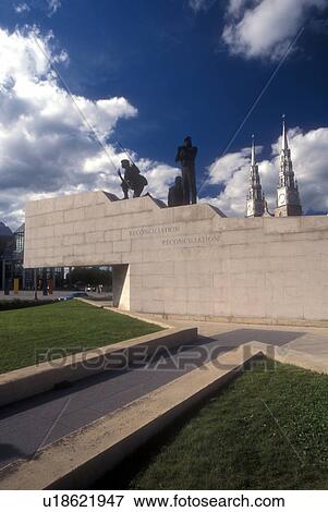 Canada, Ontario, Ottawa, National Peacekeeping Monument, The Reconciliation in Ottawa. View Large Photo Image Stock Photo - Canada, Ontario, Ottawa, National Peacekeeping Monument, The Reconciliation in Ottawa. . Fotosearch
