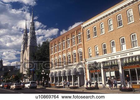 Canada, Ontario, Ottawa, Shops along Sussex Drive in downtown Ottawa. View Large Photo Image Picture - Canada, Ontario, Ottawa, Shops along Sussex Drive in downtown Ottawa. . Fotosearch