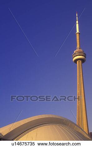 Canada, Ontario, Toronto, CN Tower and Skydome in Toronto. View Large Photo Image Stock Photography - Canada, Ontario, Toronto, CN Tower and Skydome in Toronto.. Fotosearch
