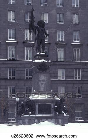 Canada, Quebec, Montreal, Maisonneuve Monument at Place d'Armes in Old Montreal. View Large Photo Image Stock Image - Canada, Quebec, Montreal, Maisonneuve Monument at Place d'Armes in Old Montreal.. Fotosearch