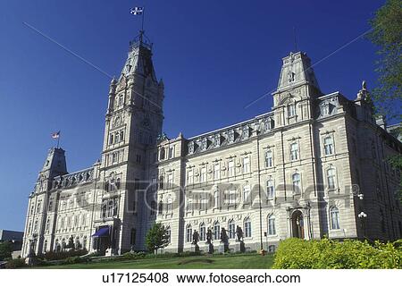 Stock Photo -  Canada, Quebec, Quebec City, The Parliament Buildings in Quebec City constructed in French Renaissance. . Fotosearch