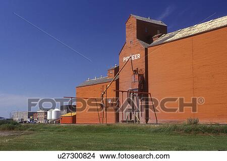 Canada, Saskatchewan, Grain elevator in the town of Weyburn View Large Photo Image Picture - Canada, Saskatchewan, Grain elevator in the town of Weyburn . Fotosearch