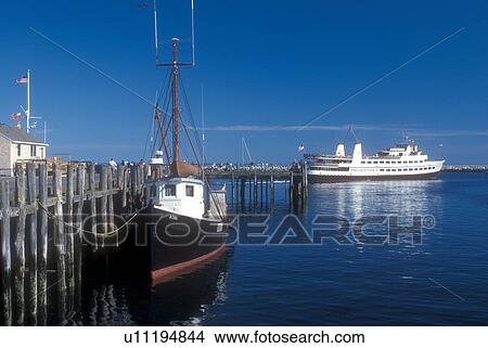 Cape Cod, Massachusetts, Provincetown, Tourboat leaves Provincetown Harbor in Provincetown, Massachusetts. View Large Photo Image Picture - Cape Cod, Massachusetts, Provincetown, Tourboat leaves Provincetown Harbor in Provincetown, Massachusetts. . Fotosearch