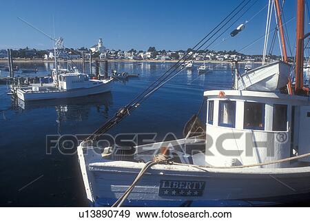 Cape Cod, Massachusetts, Provincetown, Fishing boats mooored at Provincetown Harbor in Provincetown, Massachusetts. View Large Photo Image Stock Photo - Cape Cod, Massachusetts, Provincetown, Fishing boats mooored at Provincetown Harbor in Provincetown, Massachusetts. . Fotosearch