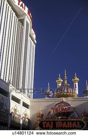 Picture -  casino, Atlantic City, hotel, New Jersey, Trump Taj Mahal Casino and Resort in Atlantic City in the state of New Jersey.. Fotosearch