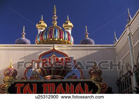 Stock Image -  casino, Atlantic City, New Jersey, Trump Taj Mahal Casino and Resort in Atlantic City in the state of New Jersey.. Fotosearch