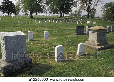 Stock Image -  Chattanooga, Chattanooga National Cemetery, Civil War, Chickamauga and Chattanooga National Military Park, Tennessee, Chattanooga Nat'l Cemetery in Chattanooga in the state of Tennessee.. Fotosearch