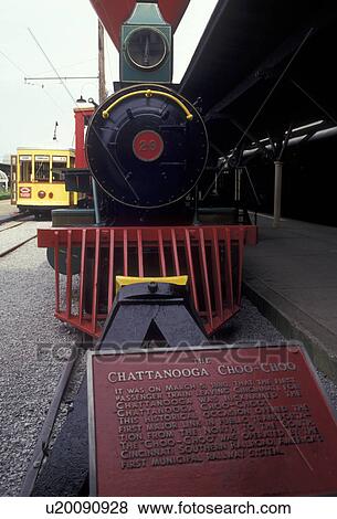 Stock Photo -  Chattanooga, locomotive, train, Choo Choo train, Tennessee, Chattanooga Choo Choo and the Terminal Station in Chattanooga in the state of Tennessee.. Fotosearch