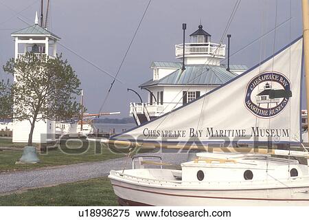 Chesapeake Bay Maritime Museum, Maryland, St. Michaels, Historic boat display and Hooper Strait Lighthouse at the Chesapeake Bay Maritime Museum in St. Michaels on the Chesapeake Bay in Maryland. View Large Photo Image Stock Photography - Chesapeake Bay Maritime Museum, Maryland, St. Michaels, Historic boat display and Hooper Strait Lighthouse at the Chesapeake Bay Maritime Museum in St. Michaels on the Chesapeake Bay in Maryland.. Fotosearch