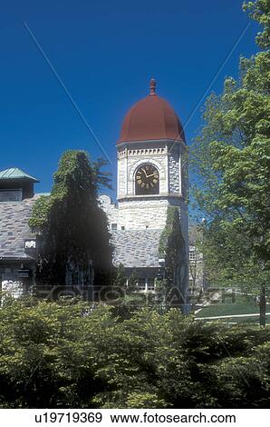 Stock Photo -  college, Massachusetts, Williams College, university, The Berkshires, Williams College Campus in Williamstown, Massachusetts in the spring.. Fotosearch
