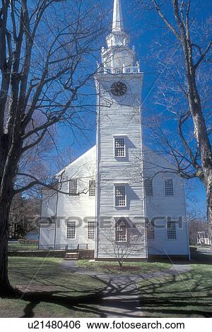 Connecticut, church, First Church of Christ in Farmington, Connecticut in the spring. View Large Photo Image Stock Photograph -  Connecticut, church, First Church of Christ in Farmington, Connecticut in the spring.. Fotosearch
