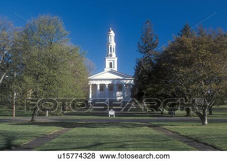 Connecticut, church, The First Congregational Church on the Green in Madison, Connecticut in the spring. View Large Photo Image Stock Photo - Connecticut, church, The First Congregational Church on the Green in Madison, Connecticut in the spring.. Fotosearch
